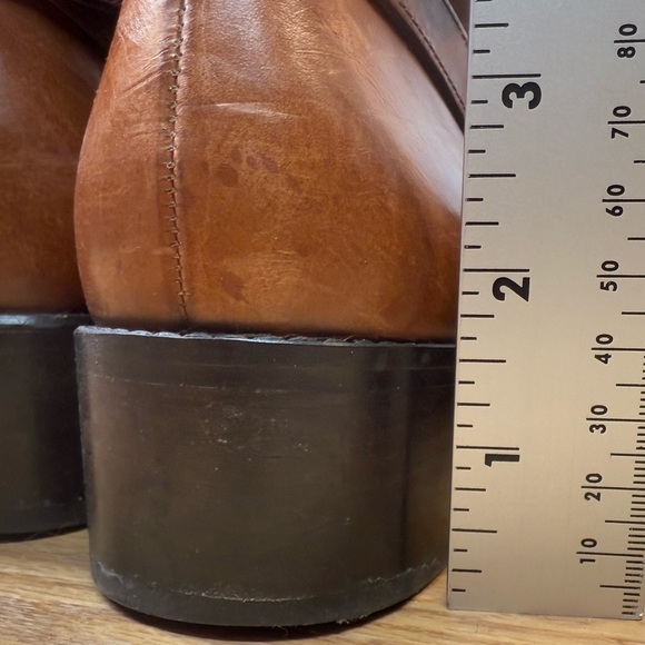 Paul Green Cognac Leather Heeled Booties Womens Size UK 6 - Picture 10 of 10
